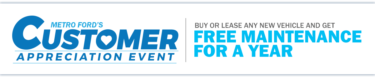 Customer Appreciation Event: Buy or Lease Any Vehicle and Get Free Maintenance For a Year
