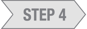 Step 4 in a grey right facing arrow