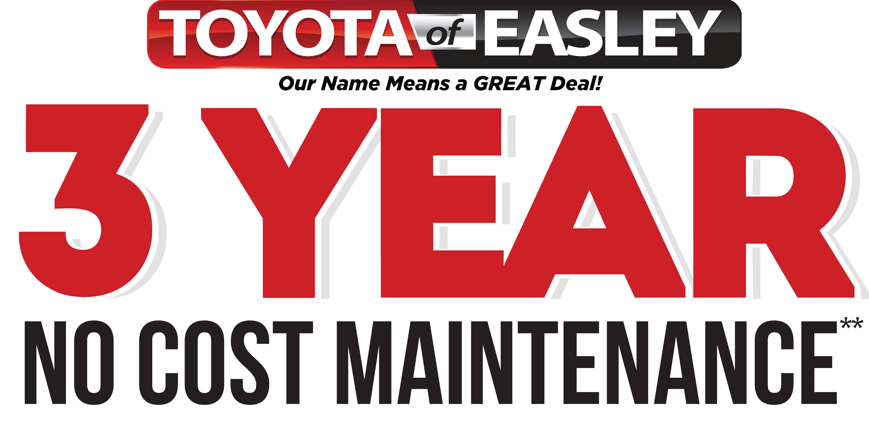 3 Year No Cost Maintenance